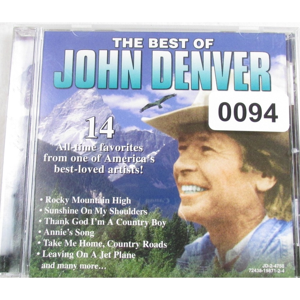 John Denver CD The Best Of 1998 Greatest Hits Folk Rock Country Music Album
